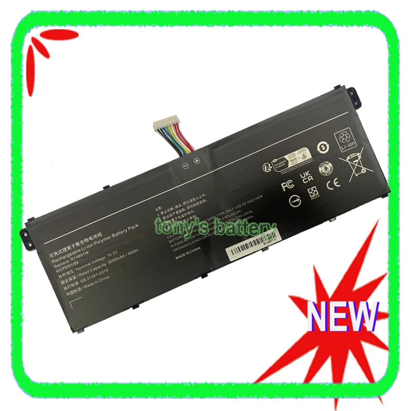 R14B01W Battery For Xiaomi RedmiBook 14 16 XMA1901-AA/AG XMA1901-DG XMA1901-BB XMA2002-AB XMA2002-AN