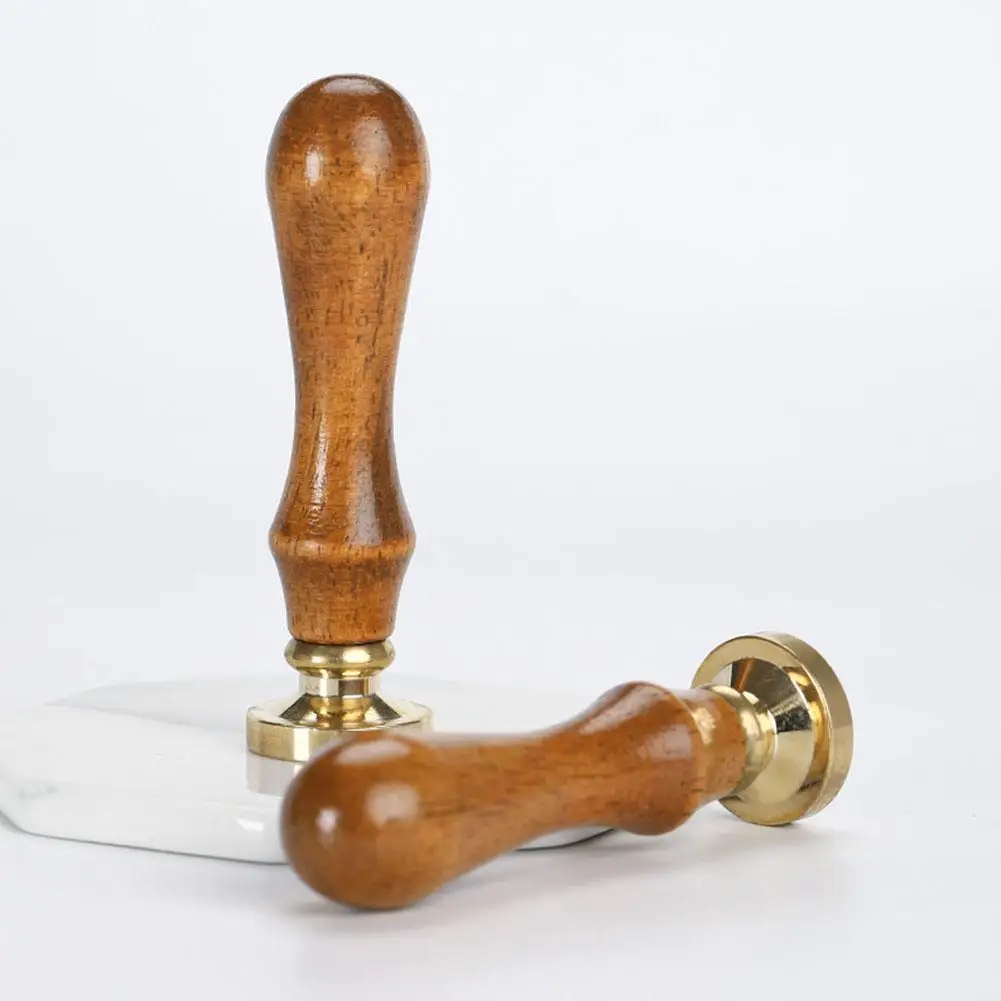 Sello de cera Retro de Papá Noel para invitaciones de fiesta DIY y manualidades de sobres, herramienta de cera de latón de Navidad con mango de madera