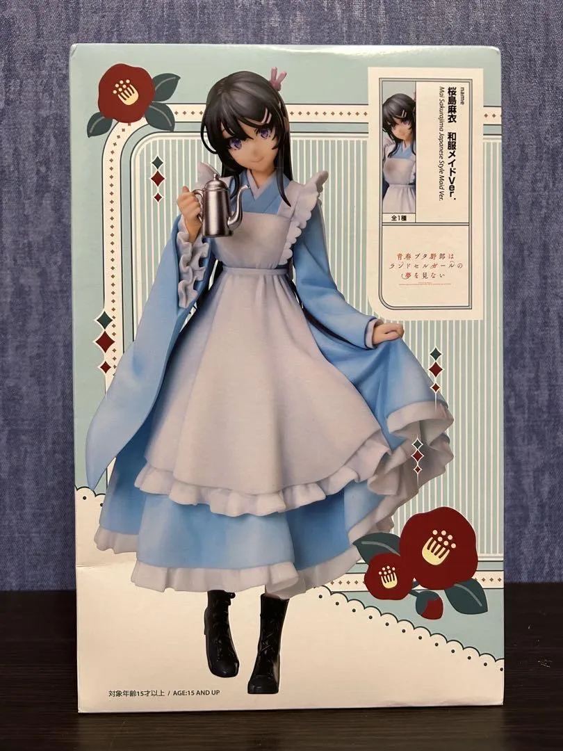 

Genuine elCoco Sakurajima Mai Kimono Maid Outfit Prize Figure figure model toy