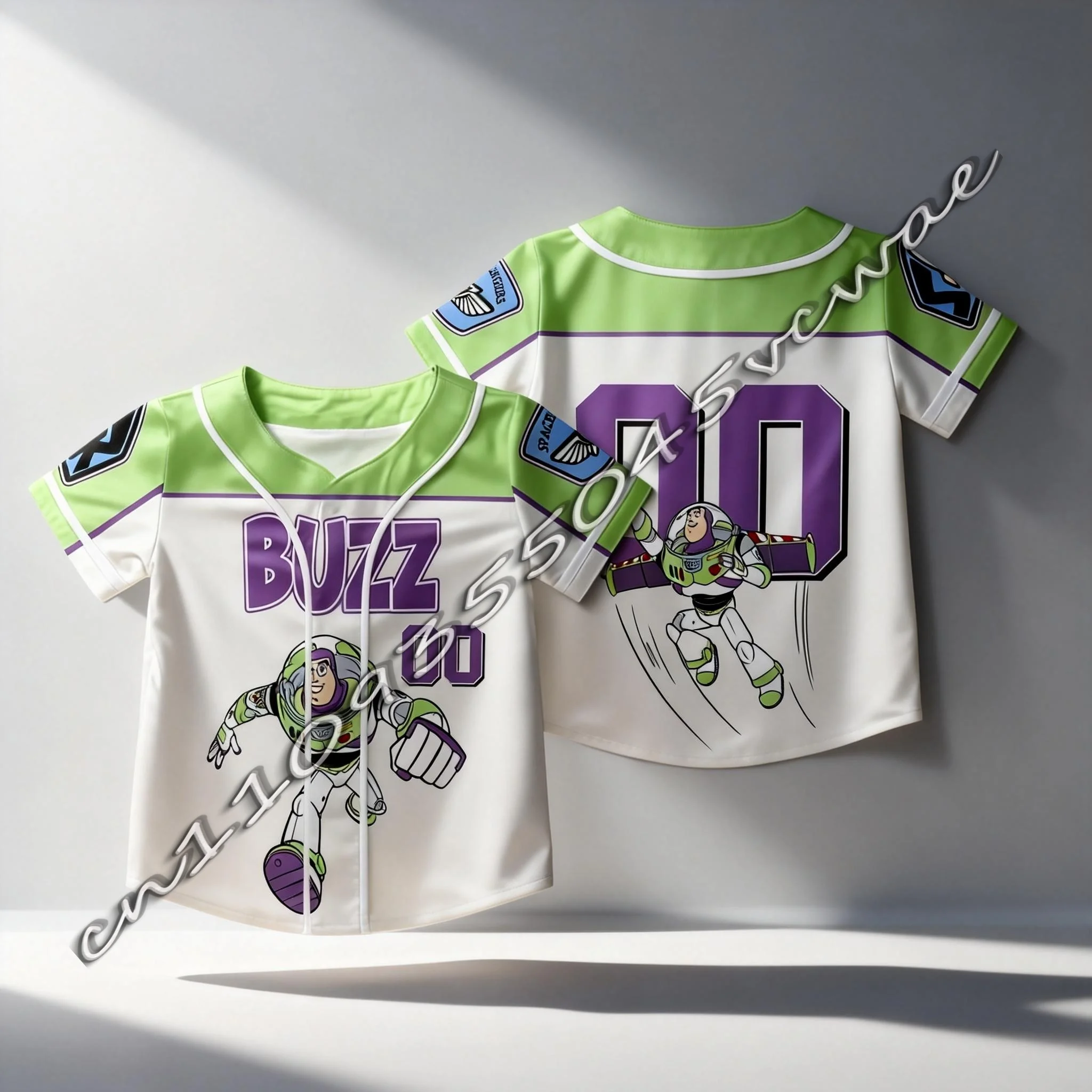 

Костюм для пары в стиле косплей Disney Toy Story, летняя спортивная бейсбольная футболка, мужской и женский комплект для беременных, 2026