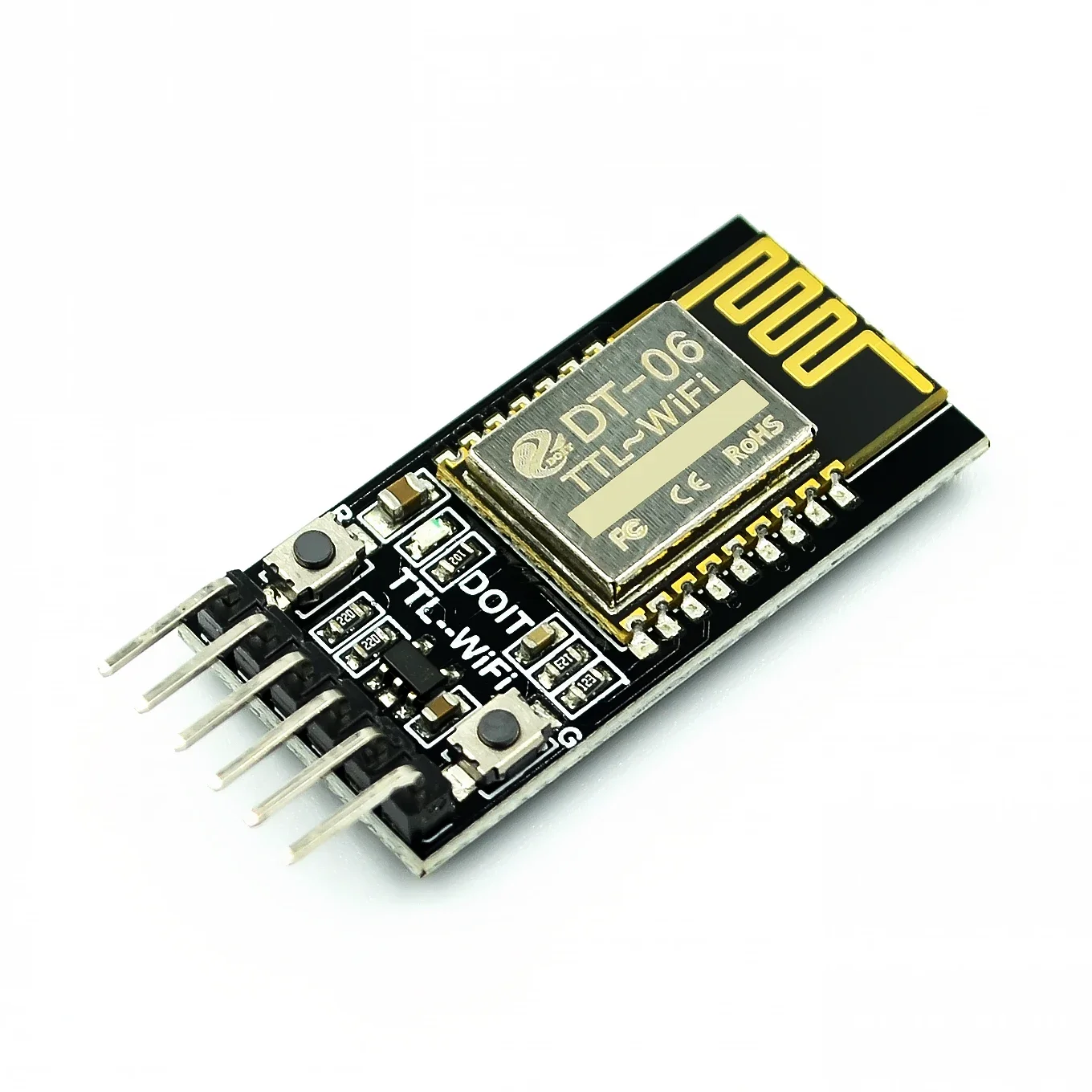 

DT-06 Wireless WiFi Serial Port Transparent Transmission Module TTL to WiFi Compatible with for Bluetooth HC-06 interface ESP-M2