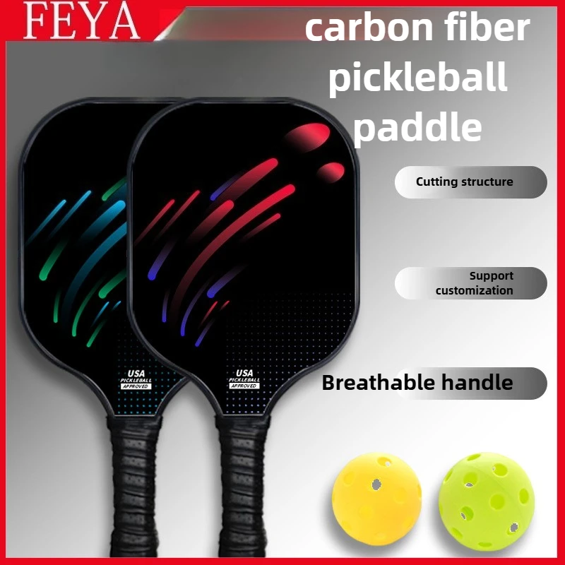 

Весло для пиклбола из углеродного волокна, пресс для холодного прессования, окантовка из ТПУ, профессиональное весло для пиклбола для спортивных соревнований на заказ