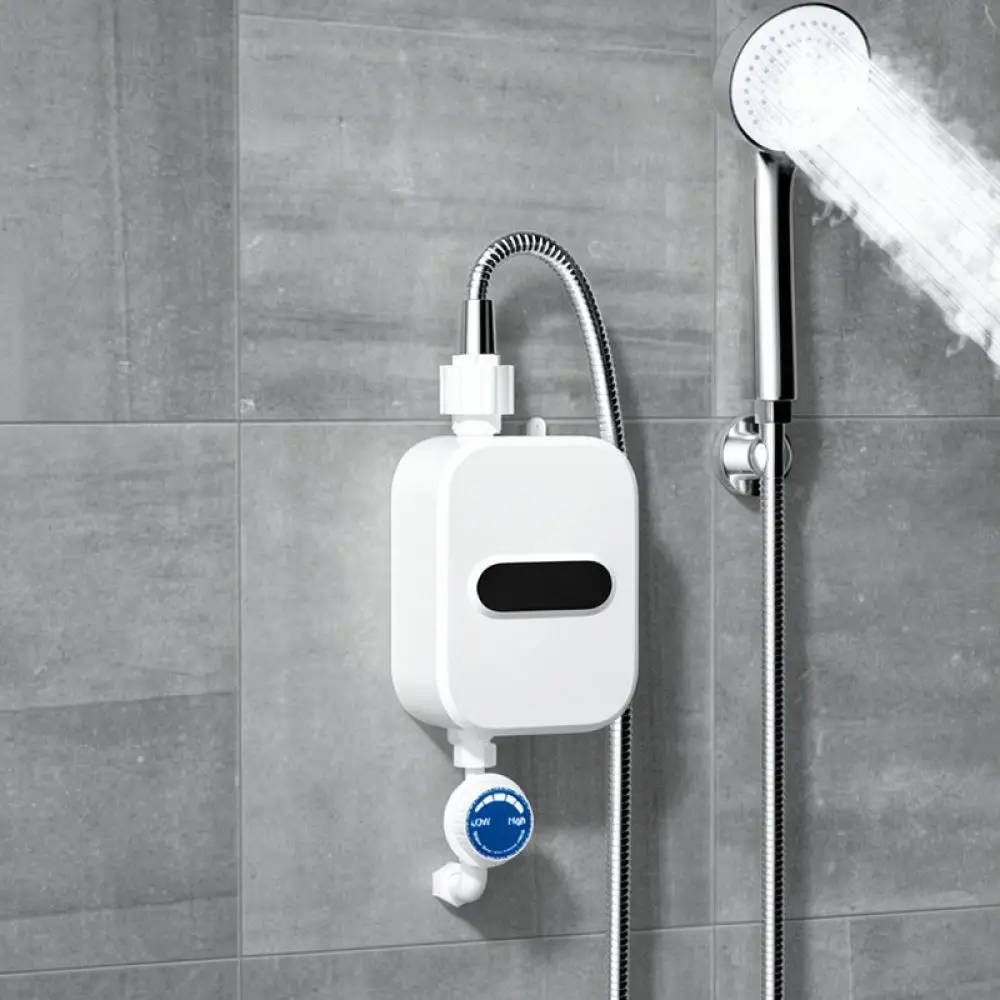 Instant Electric Hot Water Heater For TEMMAX Tankless Shower Kitchen Sink 3500W Fast Heating Compact Design Appliance