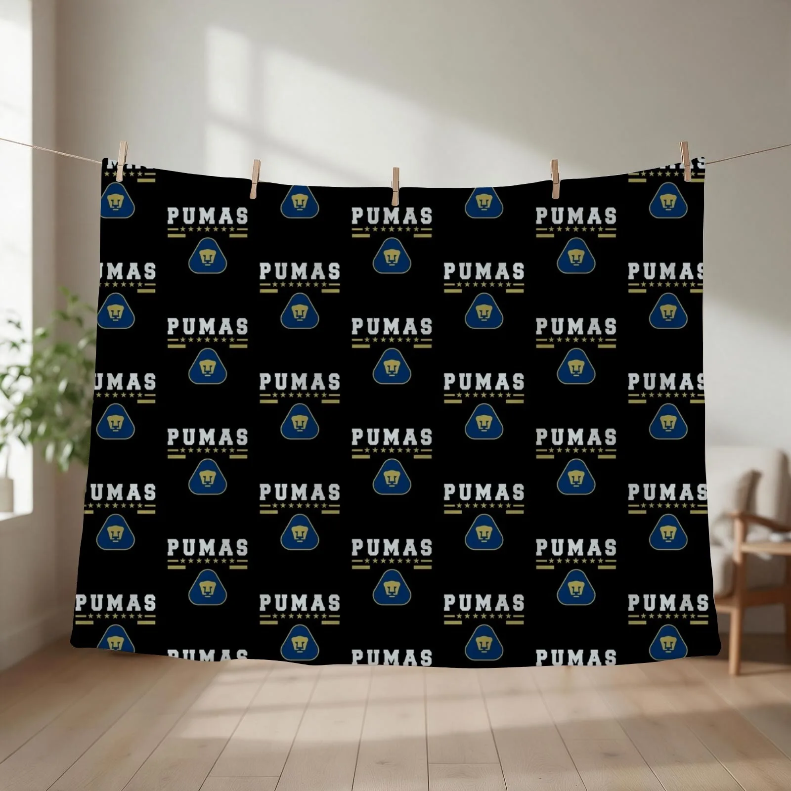Pumas Unam - Mexican Soccer Team Family Gifts Throw Blanket Weighted Luxury St Stuffeds Sofa Blankets