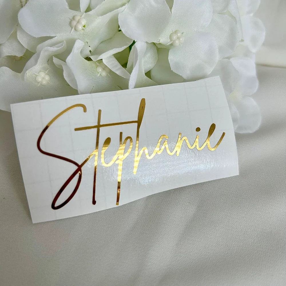 Stiker Vinyl Personalisasi Tek - Wedding Z ulasan dan harga