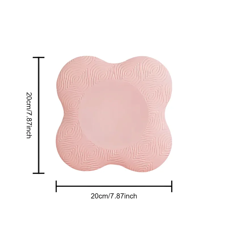 Tpe Thickened Anti Slip Yoga Kneeling Protective Pad Knee Soft Flat Support Slow Rebound Non-Slip Sports Fitness Mat Solid Elbow