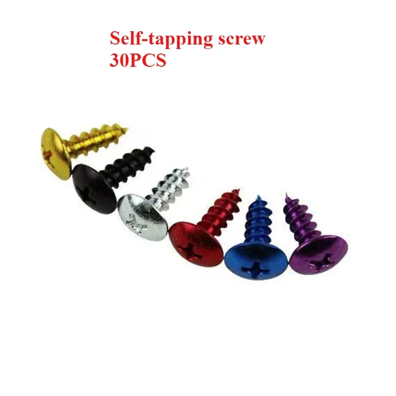 

30PC Moto Screws Colored Bike 6Colors Available Parts Universal Motorbike Fixed Accessories Motorcycle Bolts Kit Fastener Honda