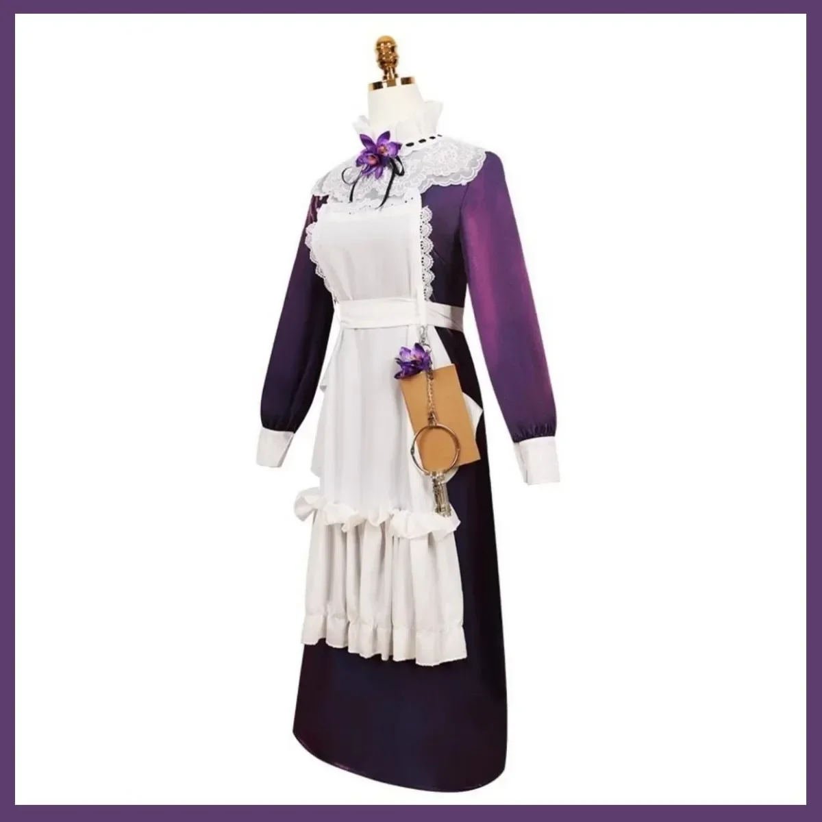Juego inverso: disfraz de Cosplay de Christine Tuesday 1999, vestido de sirvienta morado oscuro con base de San Pavlov, traje de fiesta Sexy y bonito para mujer 2025