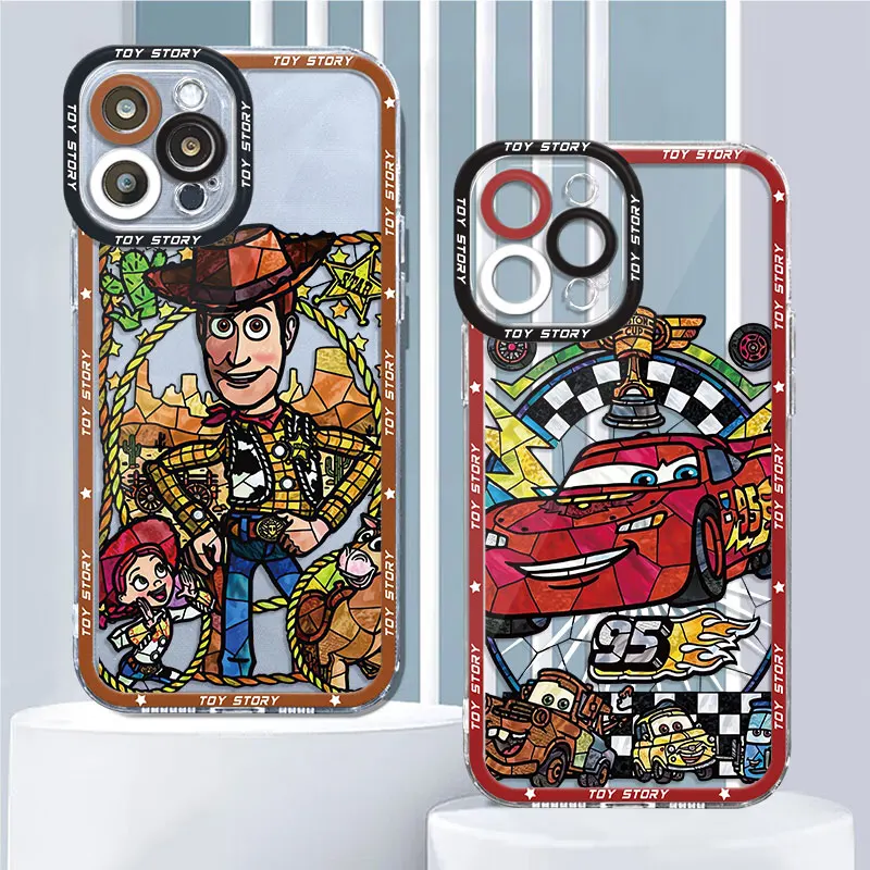 Clear Phone Case for iPhone 15 11 14 Pro Max 13 12 MINI XR X XS 8 7 6 6S Plus Funda Disney Toy Story