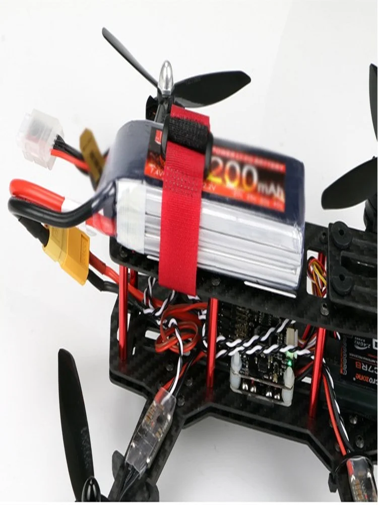 10 sztuk 200mm 300mm 350mm 400mm 450mm Magie Aufkleber Lipo Batterie pasek futro RC Hubschrauber Flugzeug FPV wyścigi Drohne Batterien