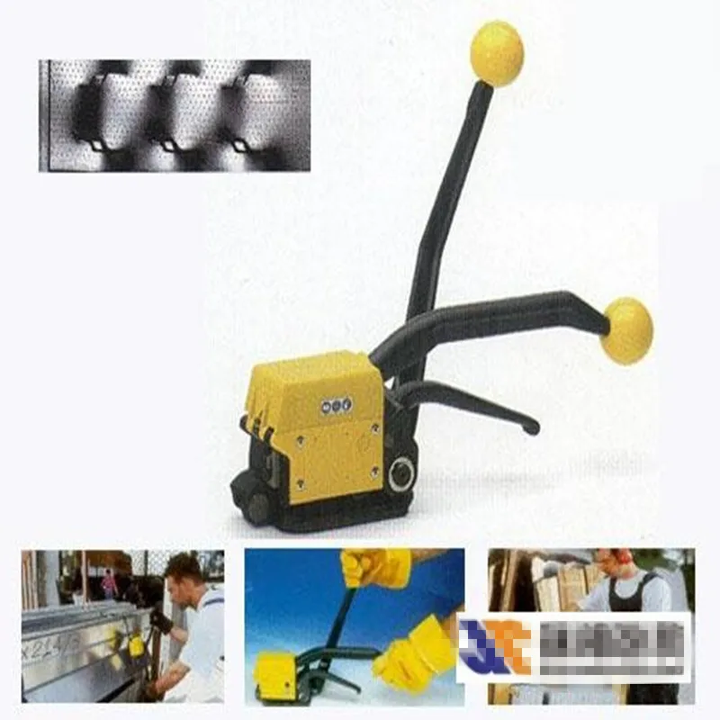 A333 Manual Sealless Steel Strapping Machine Bander Binding Steel Strapping Tool Packing Machinery for 12.7-19mm Steel Strip