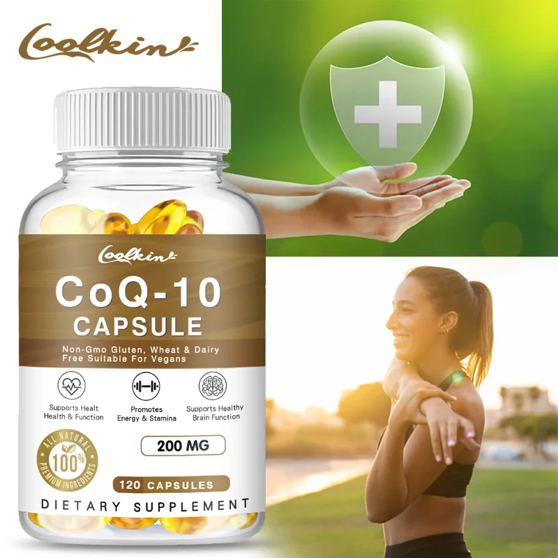 Highly Absorbable CoQ10 Capsules - Supports Vascular and Heart Health Blood Pressure Balance Support Energy