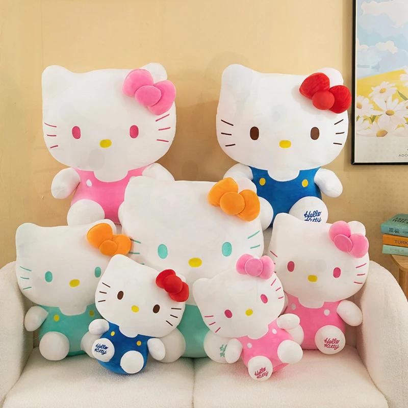 

Hello Kitty Plush Toy Cute Cat Doll for Kids Birthday Gift Soft Stuffed Animal Throw Pillow Ideal Present for Children and Girls