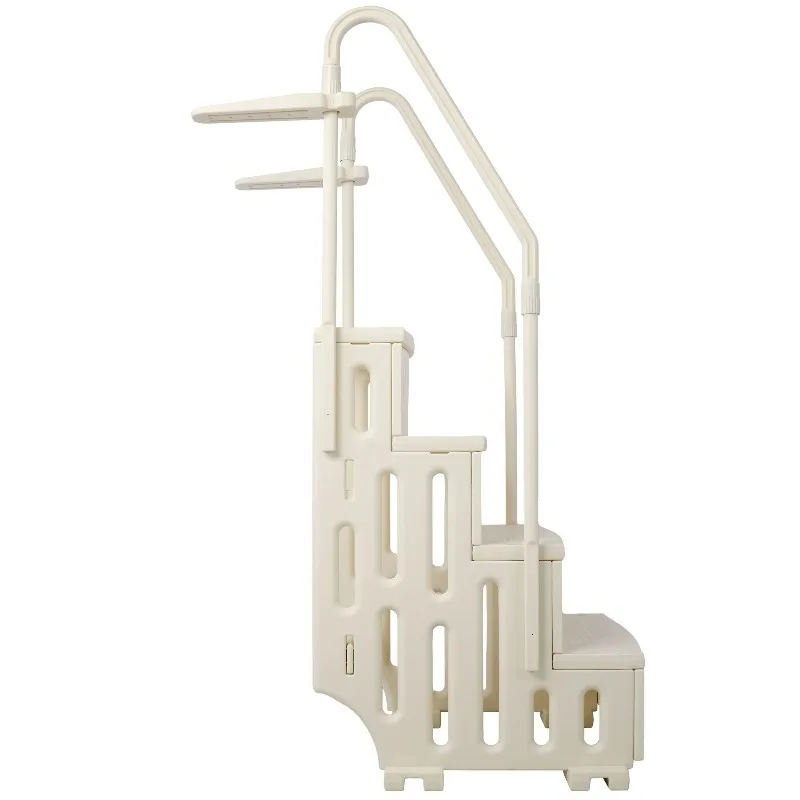 Heavy-Duty 4-Step Pool Ladder with Handrails 400lbs Safety Entry System for Above Ground Pools