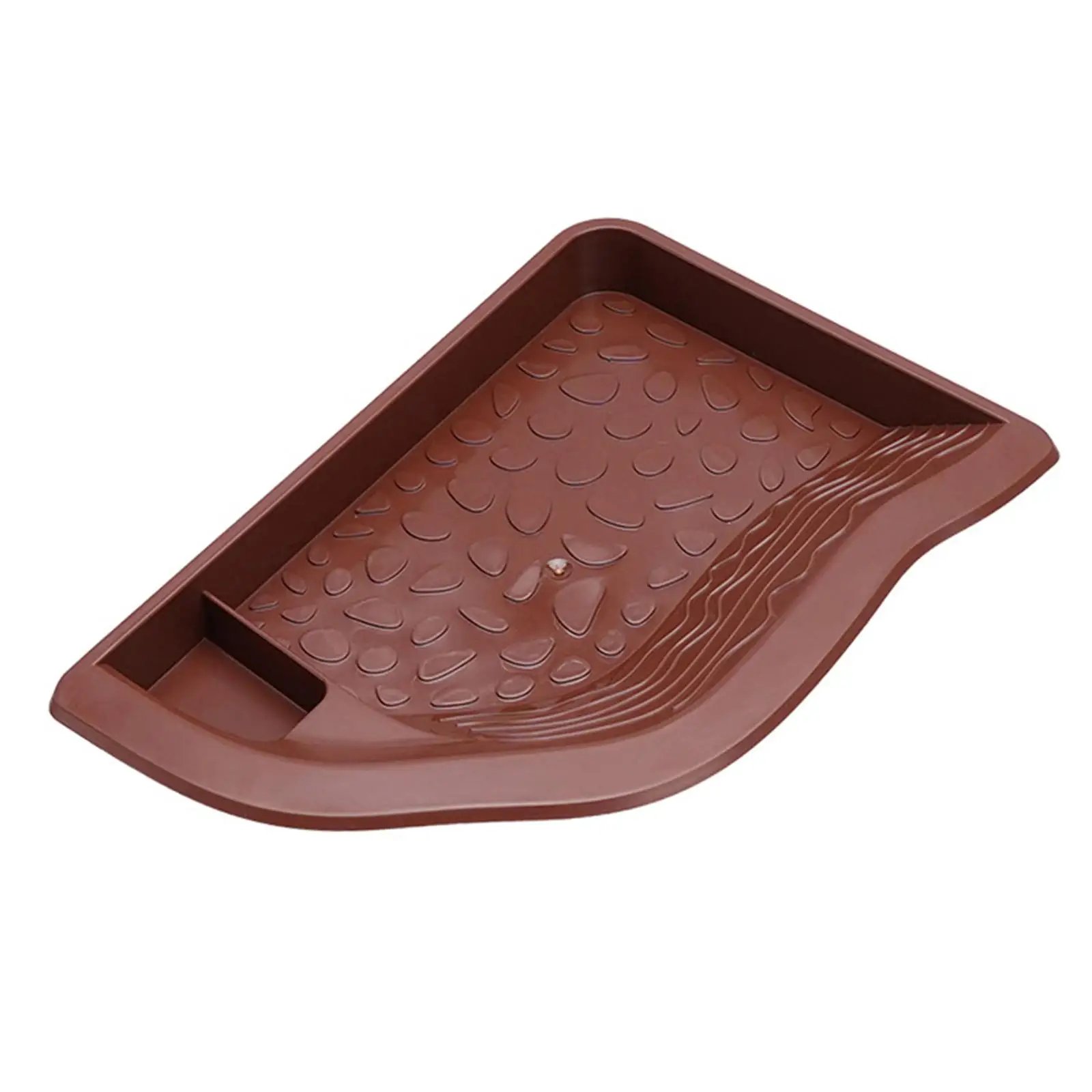 Reptile Water Dish with Ramp Landscape Aquarium Habitat Accessories Reptile Bathing Pool Food Dish for Bearded Dragon Gecko
