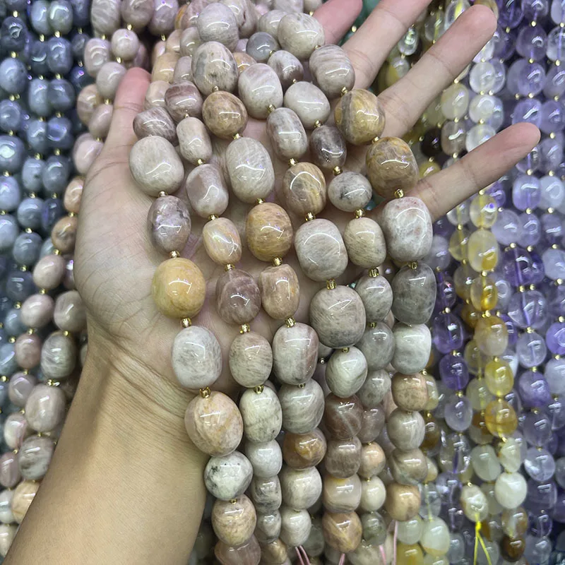 12x16mm Natural Stone Irregular Sunstone 15