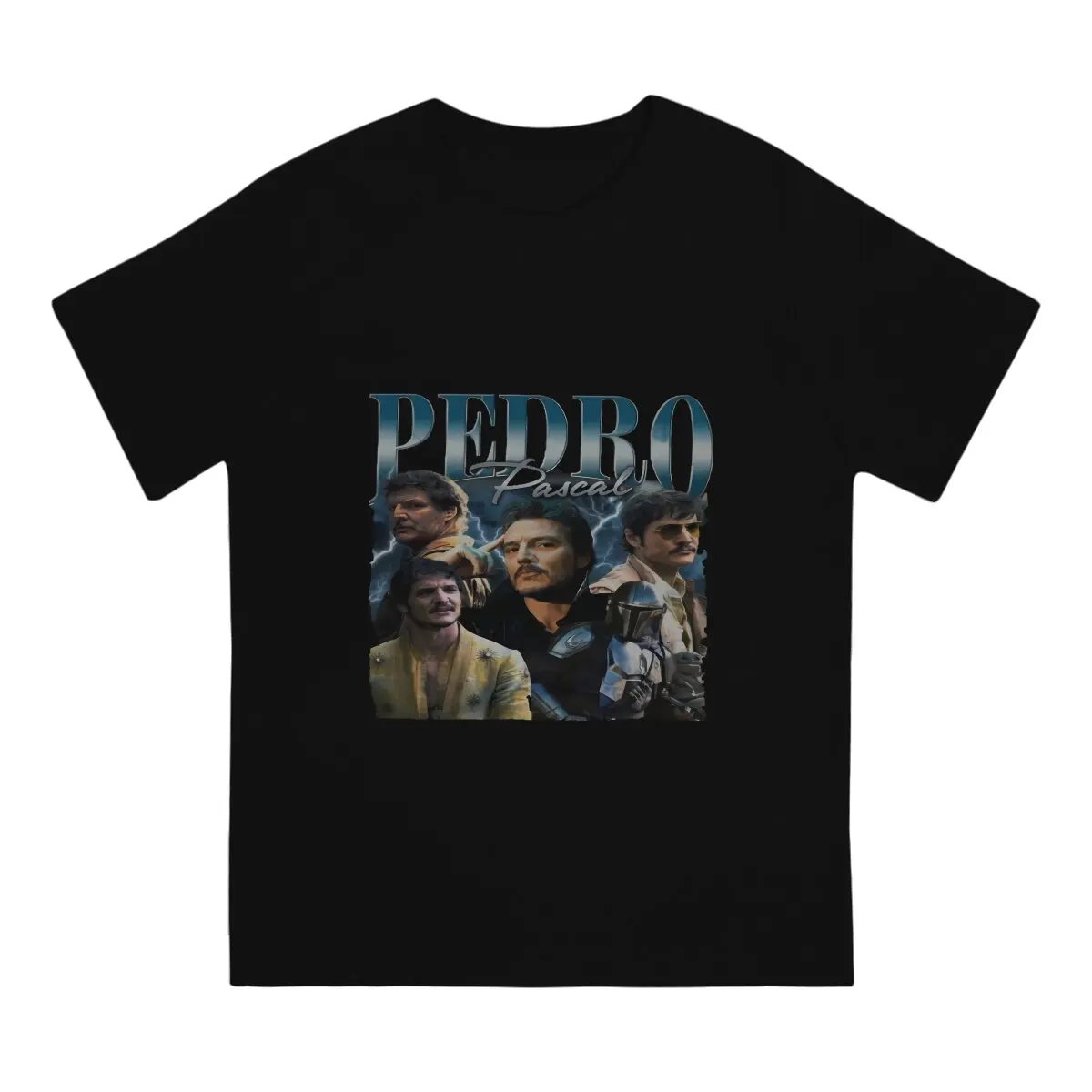 Pedro Pascal TShirt for Men Cursed Humor Summer Sweatshirts T Shirt Novelty New Design Fluffy