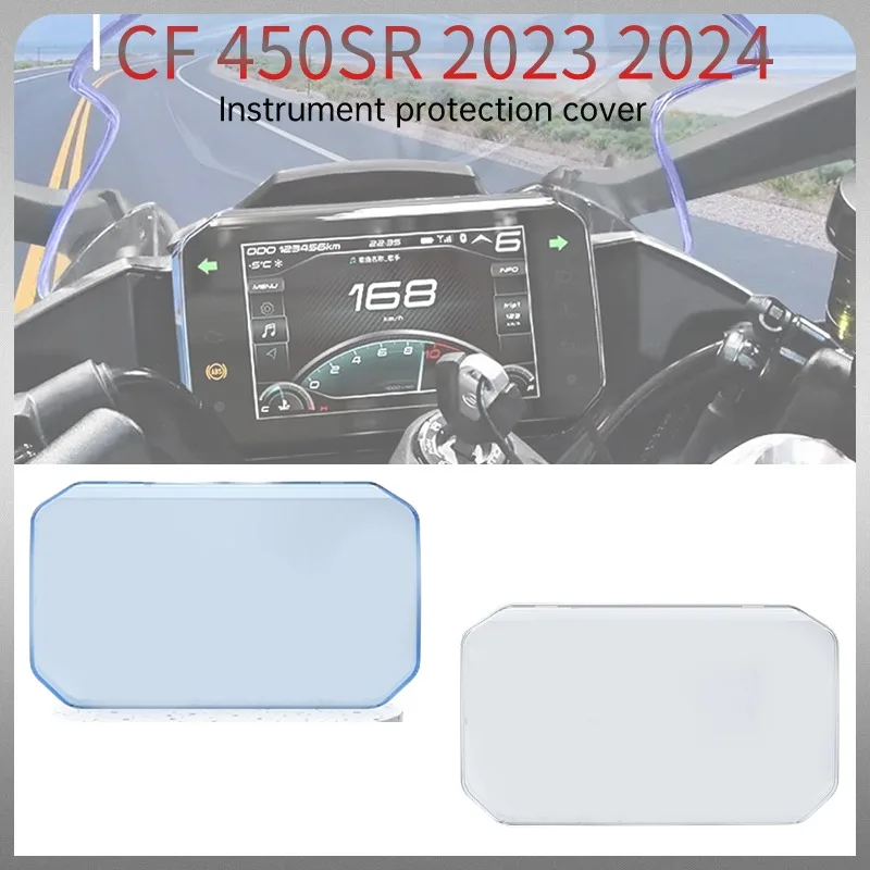 For CF450SR 450 SR SR450 2023 2024 Motorcycle Instrument Protection Cover Transparent Protective Case Anti Scratch