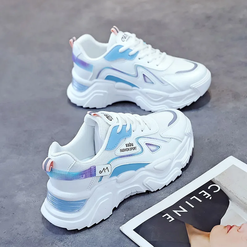 

Women Sneakers Fashion Versatile SpringAutumn Casual Shoes Ladies Platform Brand Dad's Shoes Breathable Jogging Tennis Trainers