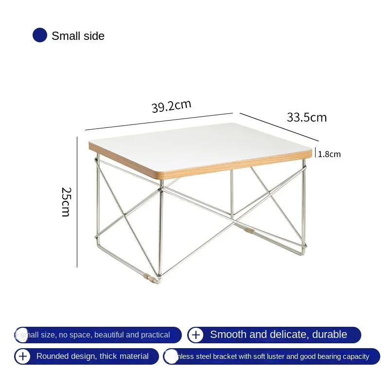 Small Coffee Table Apartment Home Ins Simple Low Table Stainless Steel Mid-Ancient Small Table