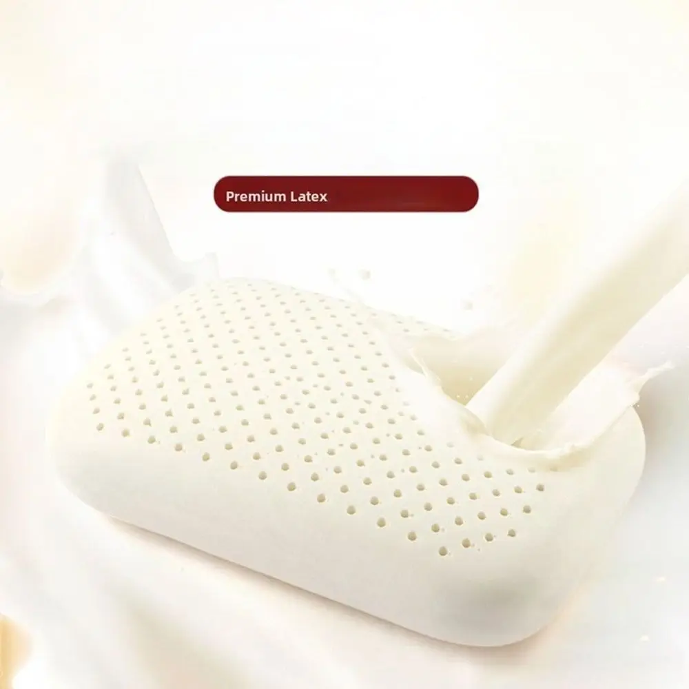 

Breathable Latex Pillow Removable High Elasticity Nap Pillow Portable Soft Travel Neck Pillow for Cervical Spine Protection