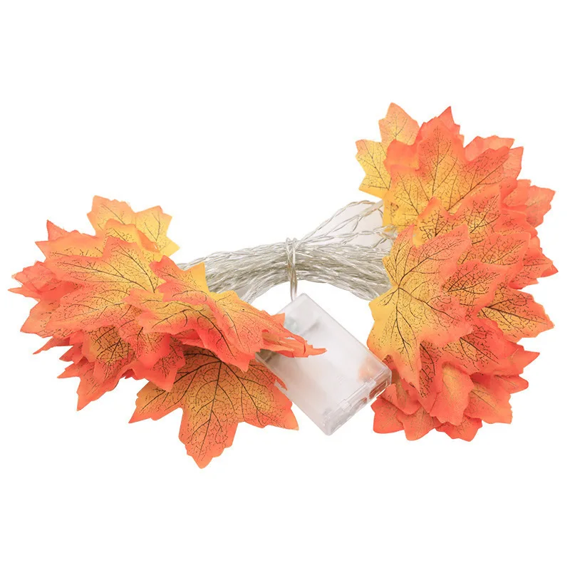 LED String Maple Leaves Fairy Garland String Lights Battery Operated Helloween Garden Home Christmas Tree Decoration Lighting