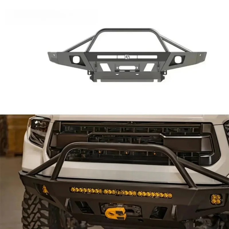 Iron C4 Big Bull Bar Front Bumper for Tundra 2014-2021 Pickup Truck and Off-road Vehicle ,Exterior Modification Parts