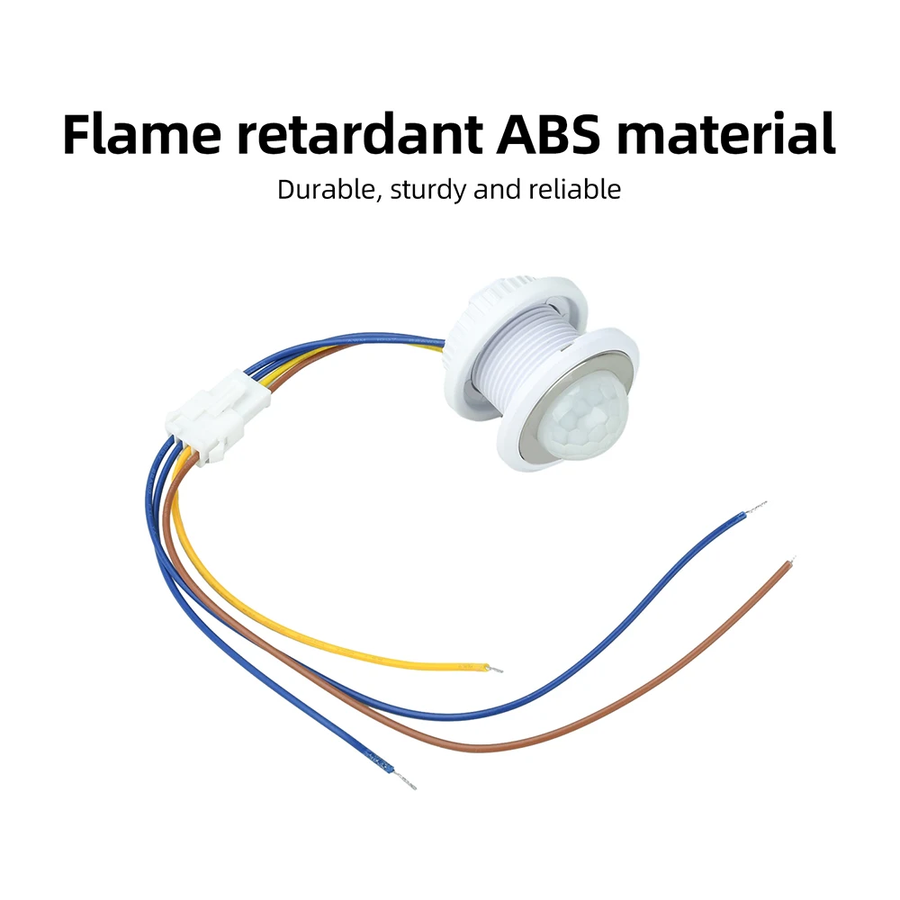 diymore AC 85-265V Einstellbare Zeitverzögerung 40mm LED PIR-Detektor Infrarot-Bewegungssensor-Schalter DIY Elektronik-Kit – Detail 6