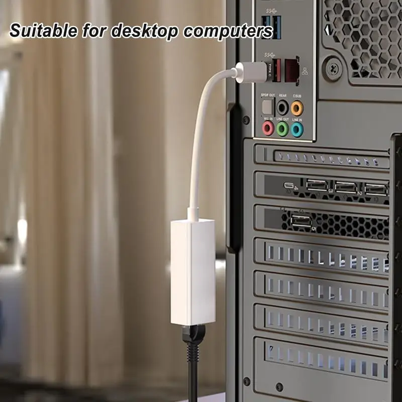 Adattatore di rete USB tipo C a Ethernet USB tipo C adattatore Ethernet adattatori di rete per Computer USB di tipo C USB per viaggi d'affari