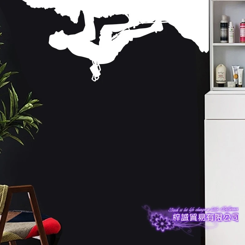 Rock Climbing Wall Sticker Vinyl Climber Glass Decals Pegatina Decor Mural Home Decoration Sticker Extreme Sports Car