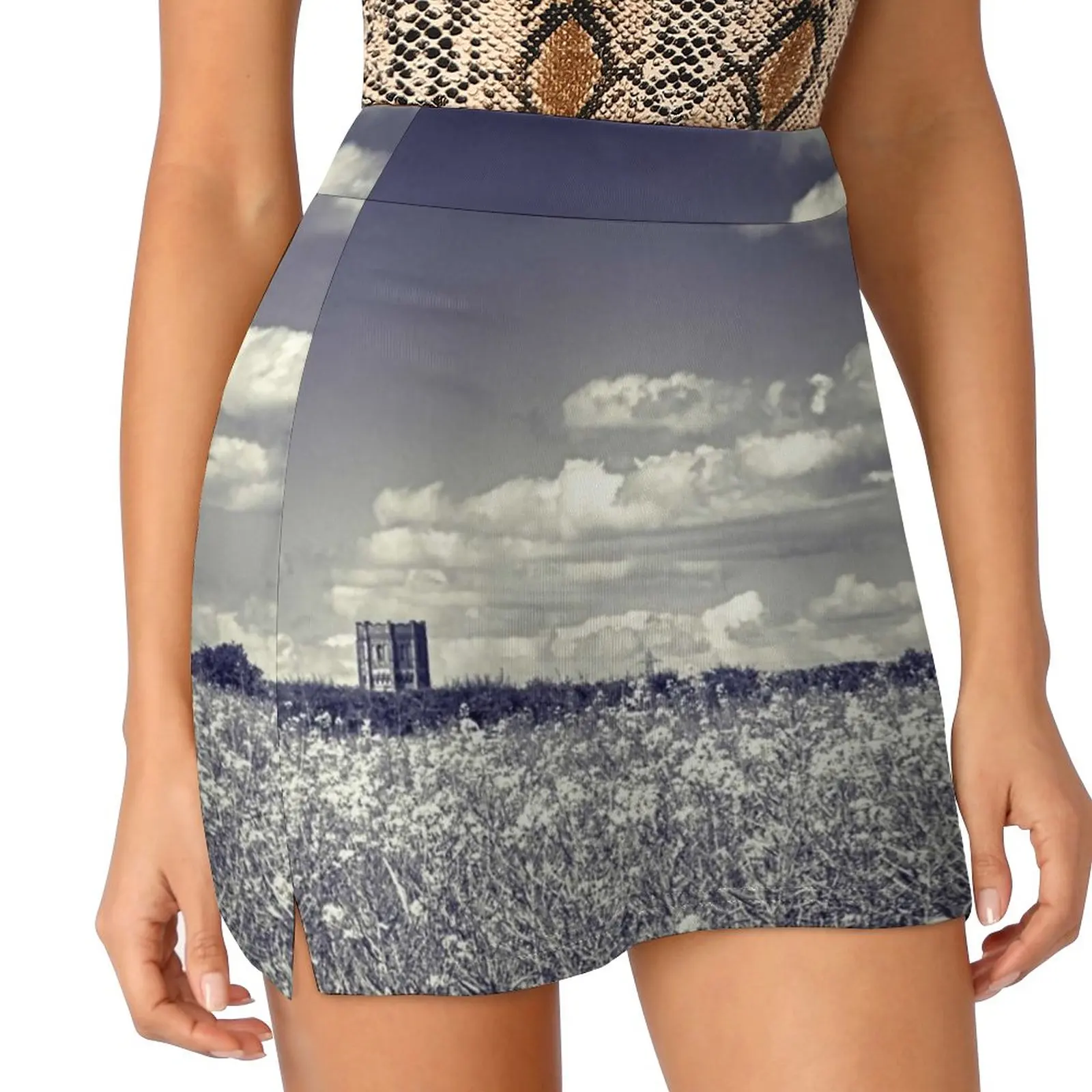 Following Dreams Women's skirt Sport Skort Skirt With Pocket Fashion Korean Style Skirt 4Xl Skirts Landscape Monochrome