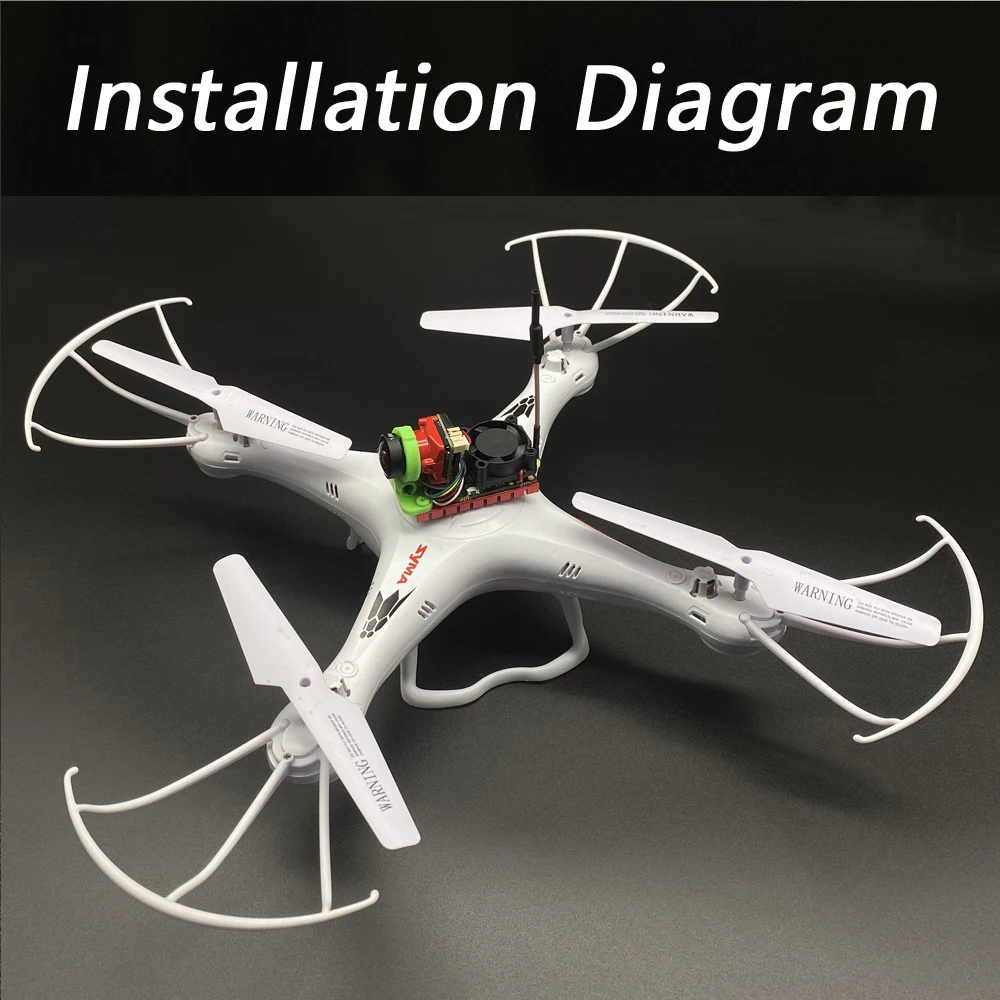Long Range 5.8G 1W FPV Wireless Transmitter 1000mW VTX launcher with 1/1.8'' Starlight HDR OSD 1200TVL FPV Camera use for Drones
