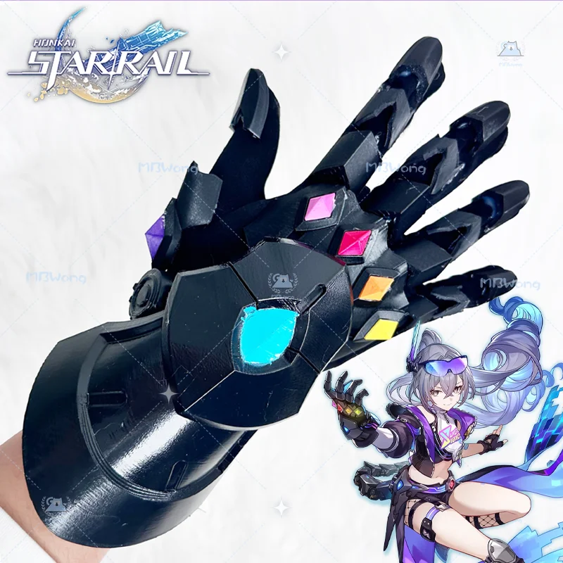 

Honkai Star Rail Silver Wolf Cosplay Prop Silver Wolf LV999 Cosplay Wig Gloves Silberwolf St 999 Loba Prateada Hallowmas Party