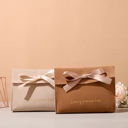 Top Selling Custom Logo Printed  Bags Luxury Envelope Flap Jewelry Pouch Cosmetic Bag