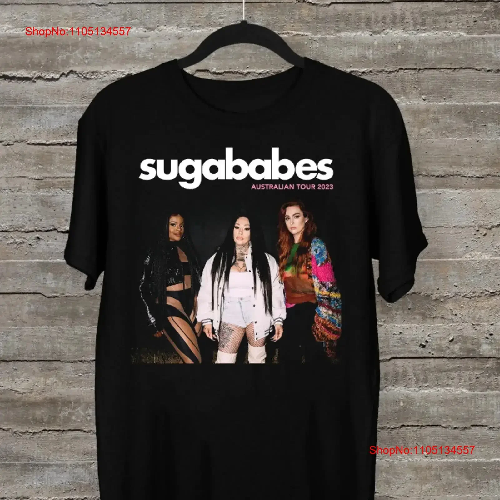 تي شيرت عتيق 2023 SUGABABES BAND Tour مقاس S 5XL عتيق مغسول مريح للجنسين قابل للتنفس ومتمدد ومتعدد الاستخدامات