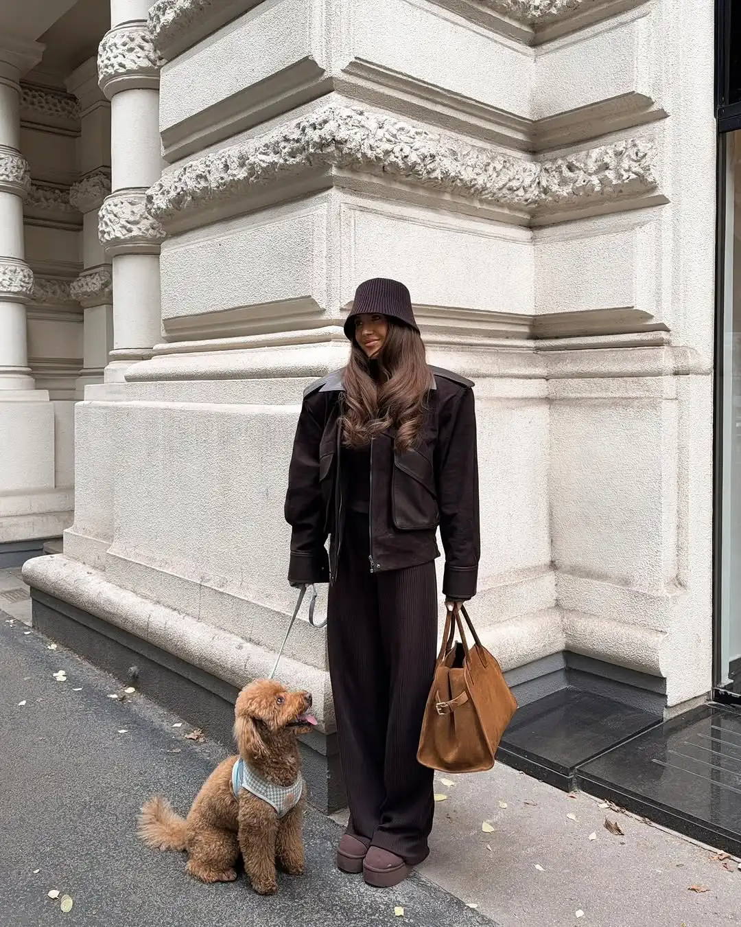 Women Solid Vintage Turn-down Collar Leather Jacket Stand Collar Long Sleeve Zipper Loose Top Lady 2025 Winter Streetwear Coat