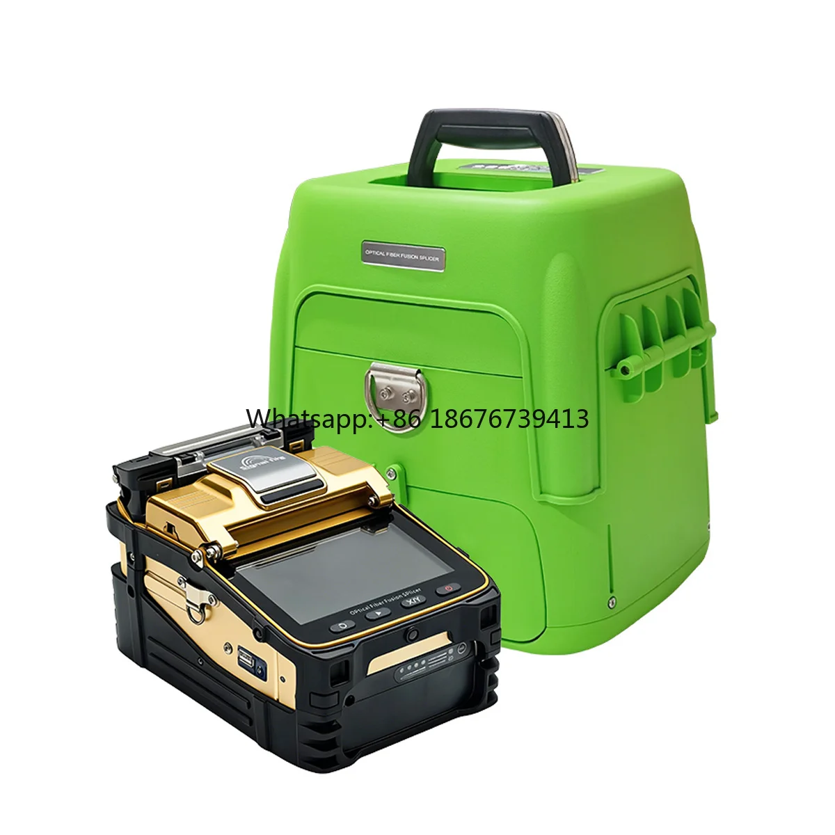 Signal Fire AI-8C Optical Fiber Optic Fusion Splicer Machine 6 Motors Fast Splicing FTTH Fiber Welding Machine for FTTH