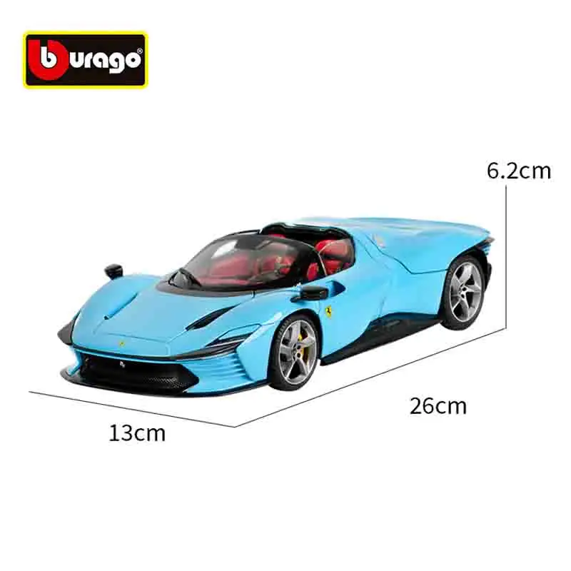 Burago 1:18 فيراري دايتونا Sp3 Sp 3 سبيكة سيارة نموذج محاكاة لعبة فاخرة مجموعة عرض مجموعة الهدايا #5