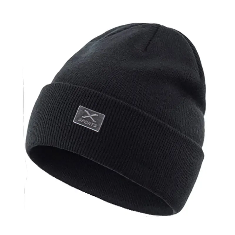 Autumn Knitted Hat Cap Unisex Ladies Winter Hat Women Beanies Hats for Women Men Winter Skullies Soft Warm Bonnet Letter X Caps