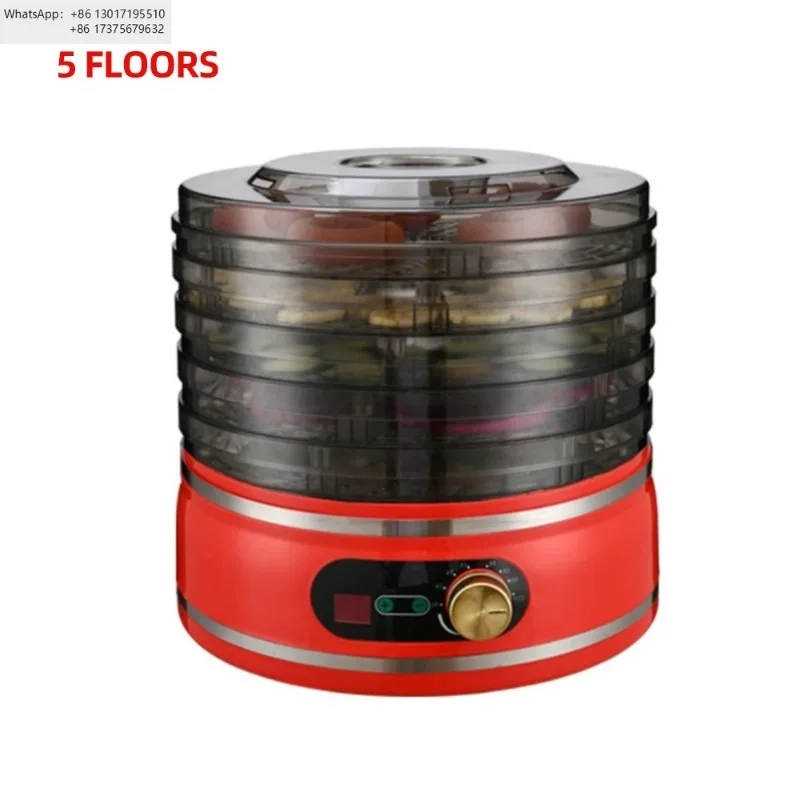 5-layer Fruit Dehydrator Household Small Sebze Kurutucu Fruit Dryer Machine Maquina Desidratadora De Alimentos