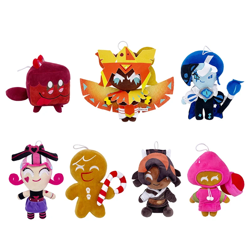 18-25cm Cookie Run Kingdom Plush Toys Doll Shadow Milk Cookie GingerBrave Golden Cheese Cookie Plush Soft Stuffed Toy Gifts