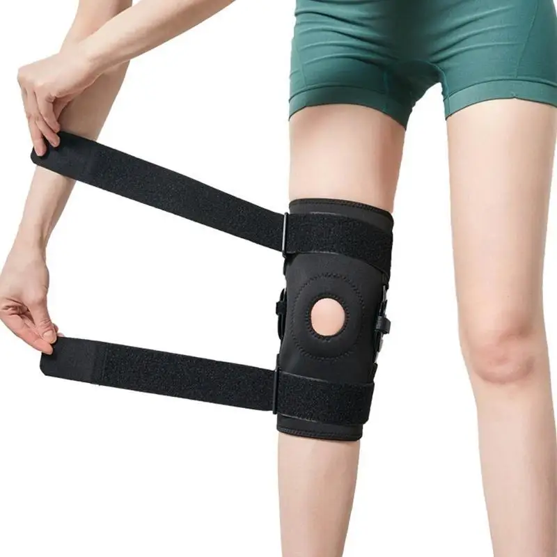 Unisex Compression Knee Brace Knee Support with Side Stabilizer for Recovery Aid