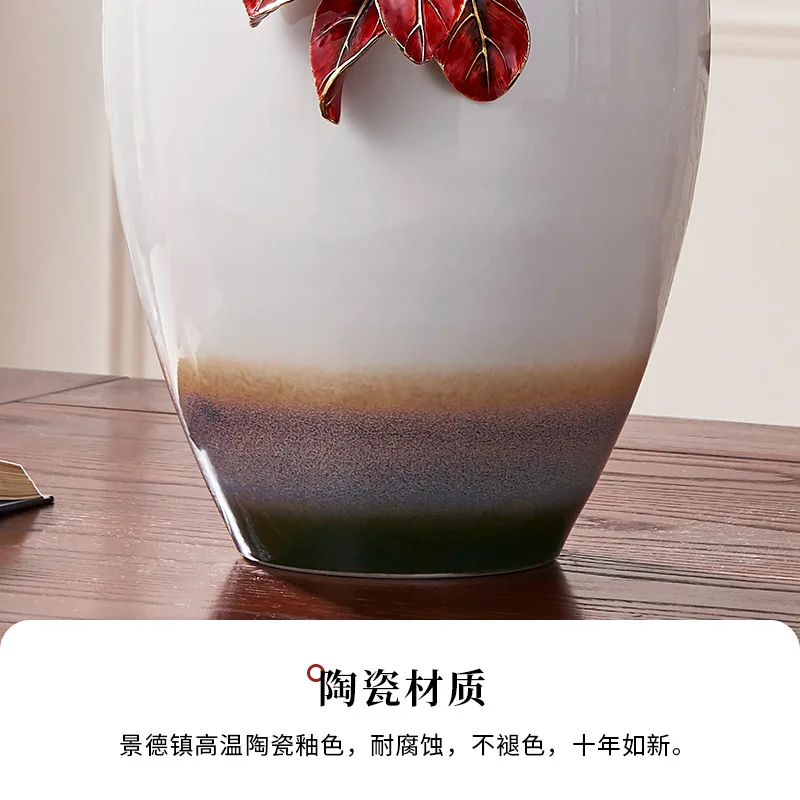 幸運を祈ります、芸術的な陶磁器の装飾花瓶、高級リビングルームの飾り、新築祝いの高級ギフト