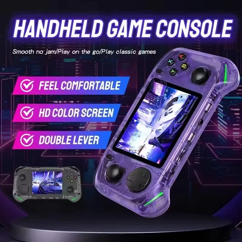

Портативная игровая консоль на Linux 64 бит, 128 ГБ | Игровая приставка RX6H Mini с 3,5-дюймовым IPS-экраном, 15 000+ игр — идеальный подарок для детей