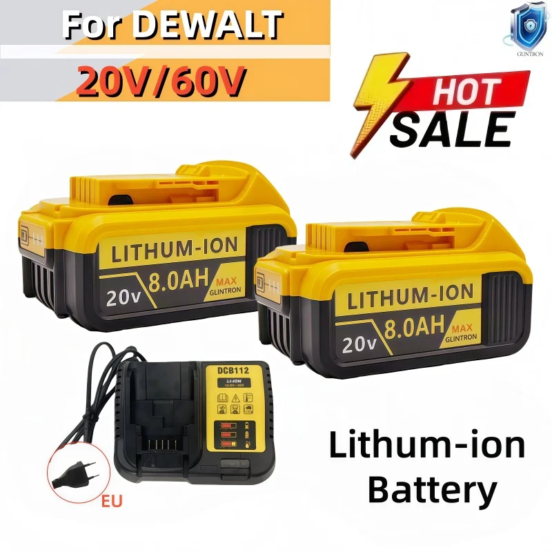 DCF845 for Dewalt Battery 8AH/18AH Lithium-ion Battery，20V Dewalt DCF845 DCF850 DCF892 DCF911 DCD800
