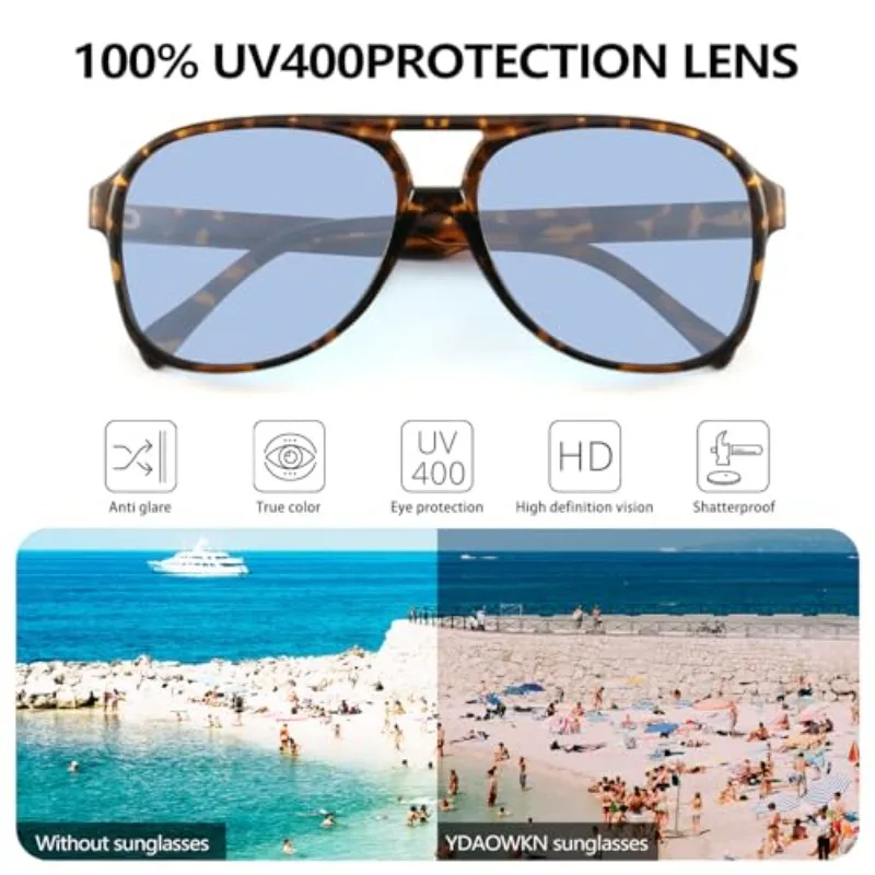 New Sunglasses Protective Glasses Fashion Large Frame Square Women Colorful Lens Gradient Sun Glasses Outdoor Casual Eyewear