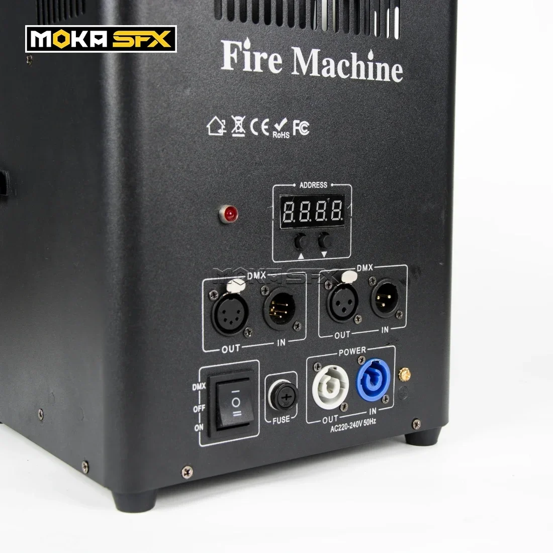 MOKA SFX Double Head Fire Machine 4m High Flame Machine Fire Projector Para Stage Fire Effect Show