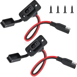 SAE Quick Connector Harness SAE Adapter Male Plug to Female Socket Cable 1FT 12AWG SAE Extension Cord