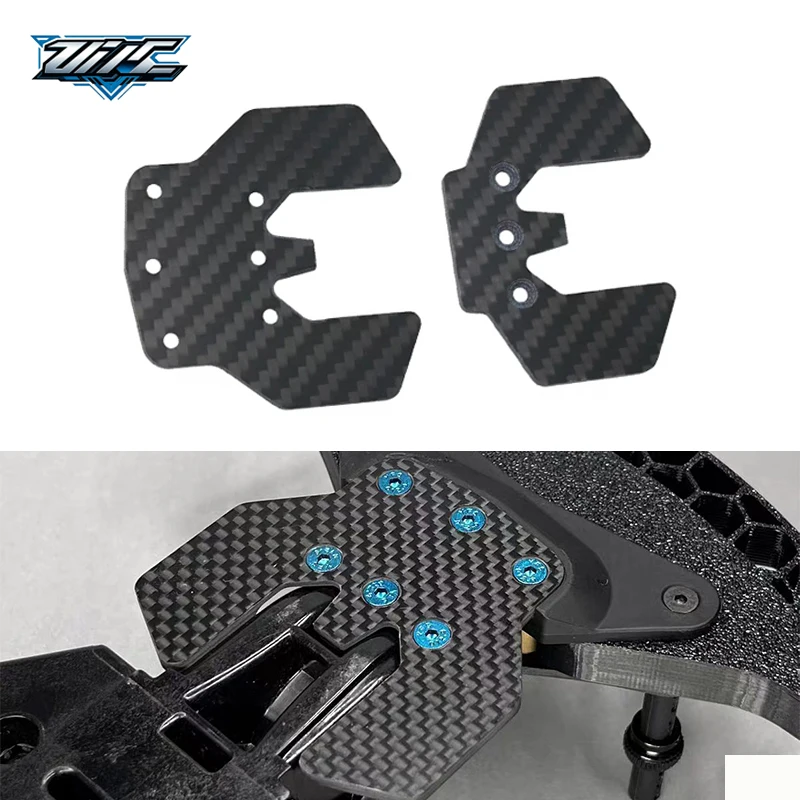 Lightweight Carbon Fiber Skid Plate Chassis Lower Arm Guard For Tamiya TT02S TT02SR TT02SRX 1/10 RC Car Upgrade Parts
