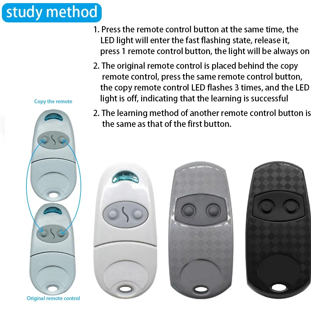 10PCS For TOP 432EE EV NA Remote TOP432EE TOP432EV TOP432NA TOP-432EE TOP432-EV TOP432-EE Remote Control Cloning Duplicator 433